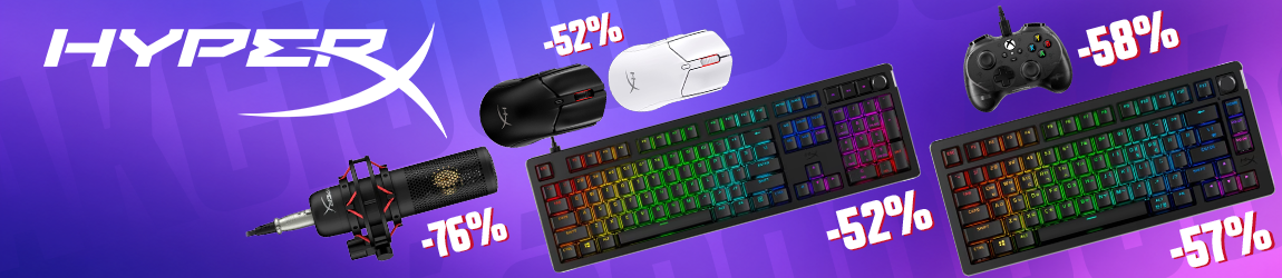 HyperX akció - Gaming perifériák hatalmas kedvezménnyel