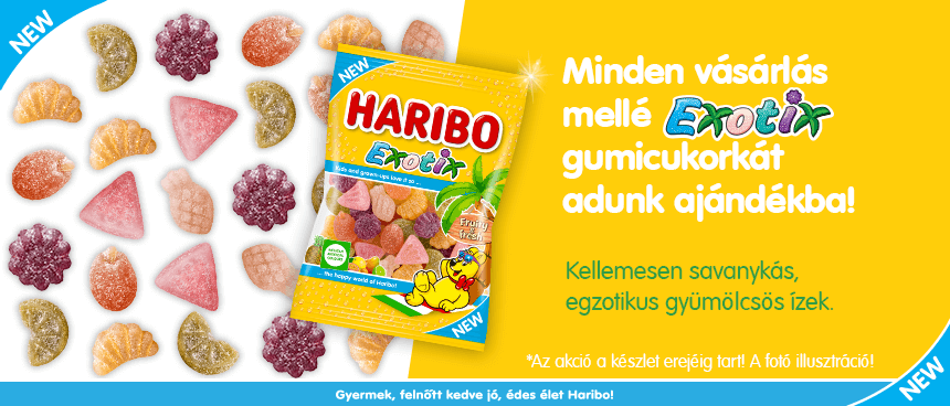 Haribo Exotix minden vásárlónknak