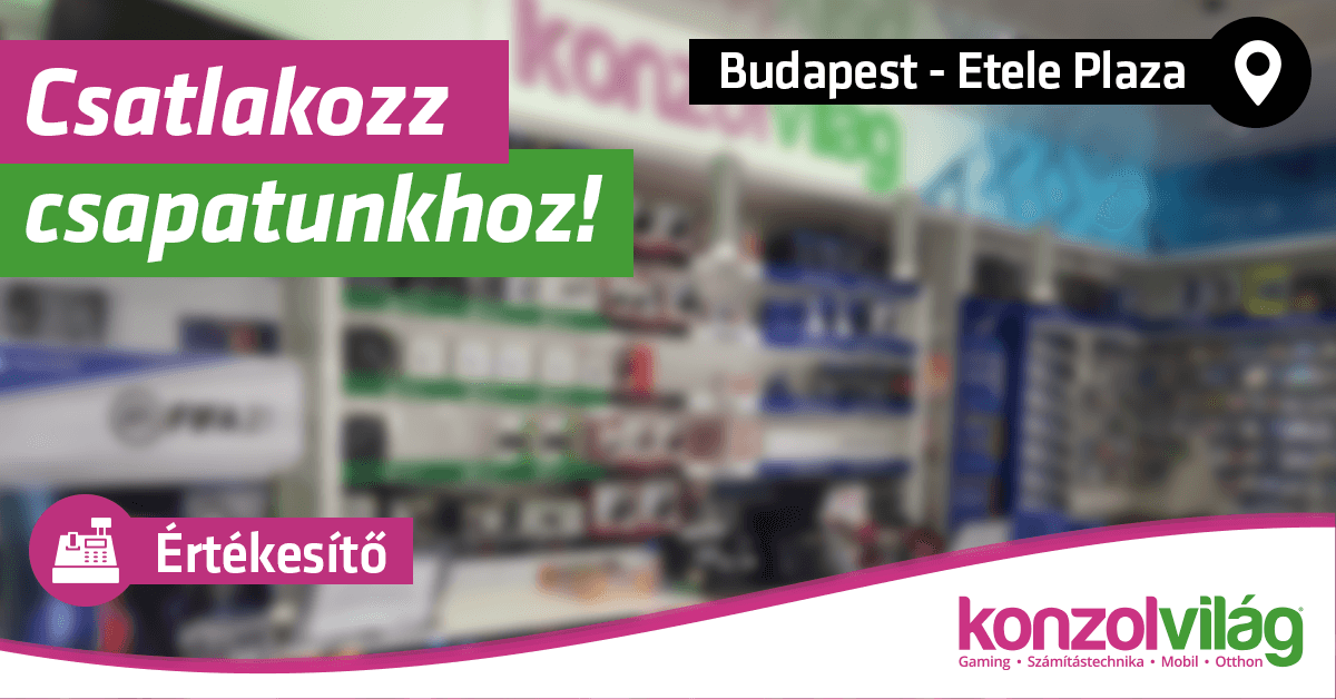 Értékesítő – Budapest Etele Plaza