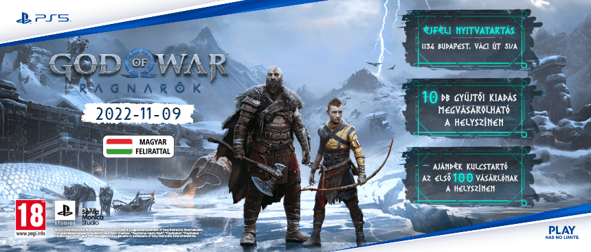 Ünnepeld velünk a God of War: Ragnarök megjelenését!