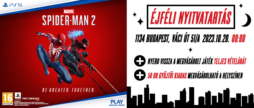 Ünnepeld velünk a Marvel’s Spider-Man 2 megjelenését!