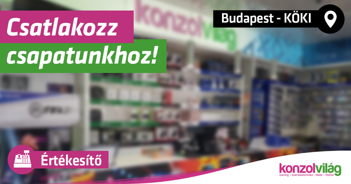 Értékesítő – Budapest KÖKI