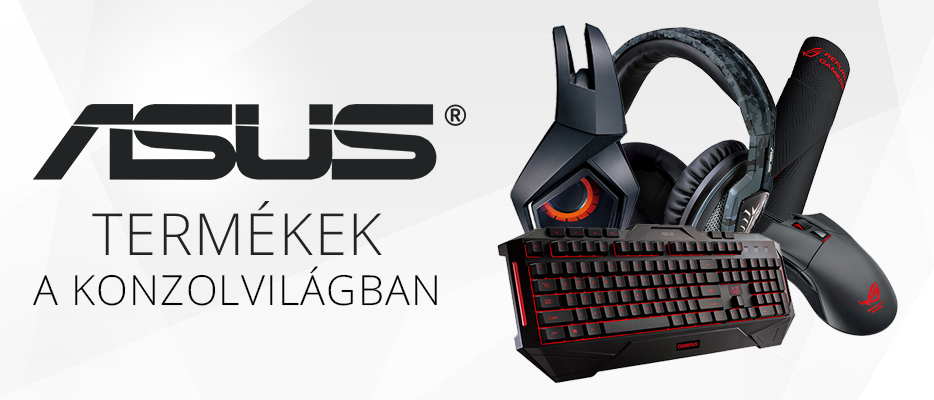 Asus gamer kiegészítőkkel bővült a Konzolvilág kínálata!