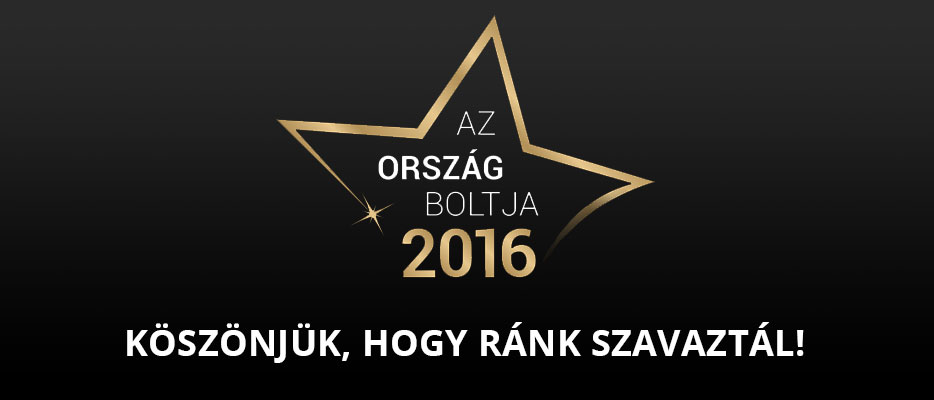 Köszönjük Neked! A Konzolvilág elnyerte az Ország boltja 2016 címet