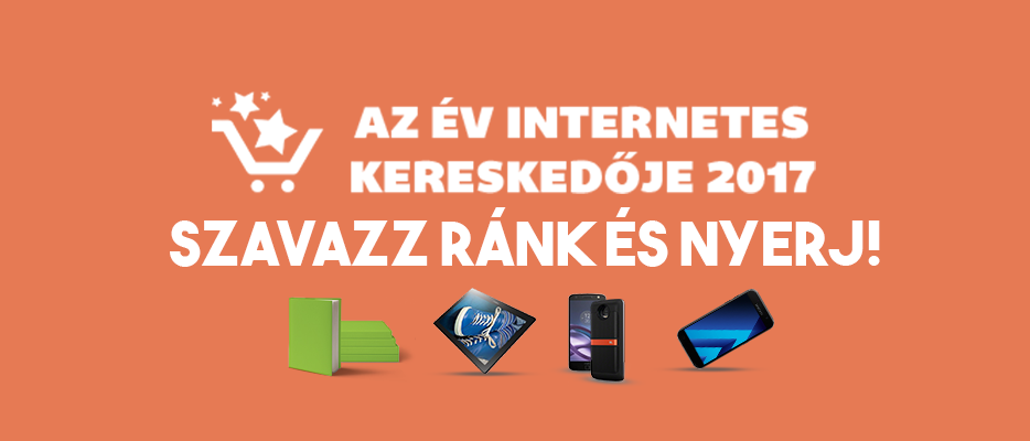 Szavazz ránk az év internetes kereskedője szavazáson, és nyerj!