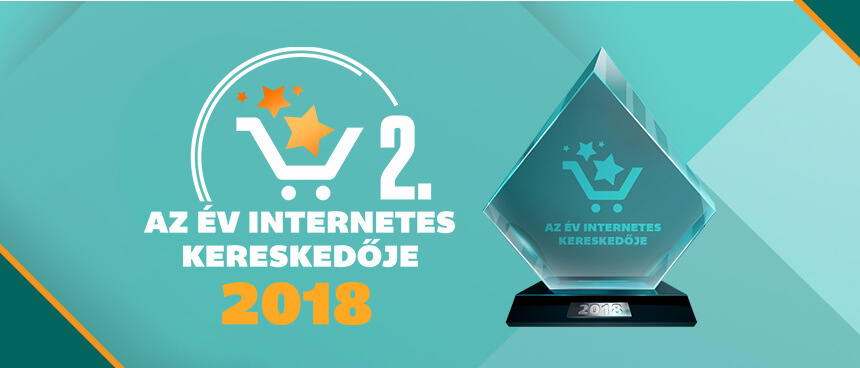 II. helyezést értünk el az Év Internetes Kereskedője 2018 versenyen