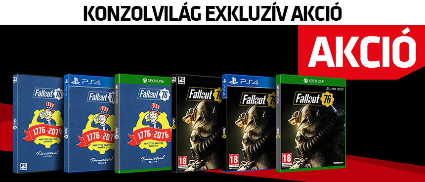 Exkluzív Fallout 76 akció a Konzolvilágban