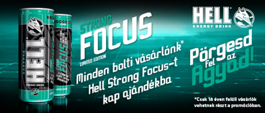 HELL Strong Focus minden vásárlónk számára