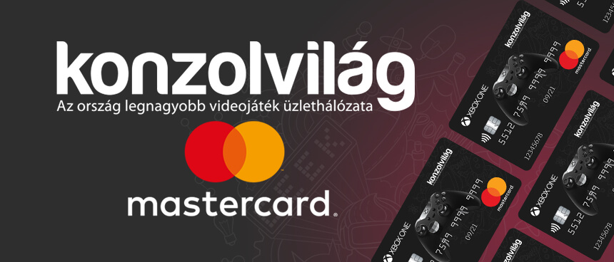 Bemutatkozik a Konzolvilág MasterCard kártya