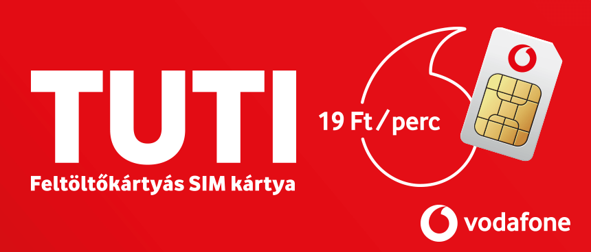 Vodafone Tuti SIM kártya minden új telefon mellé