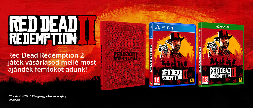 Ajándék SteelBook minden Red Dead Redemption 2 vásárlónak!