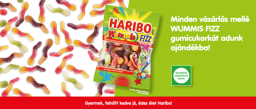 Ajándék HARIBO Wummis F!ZZ minden vásárlónknak!