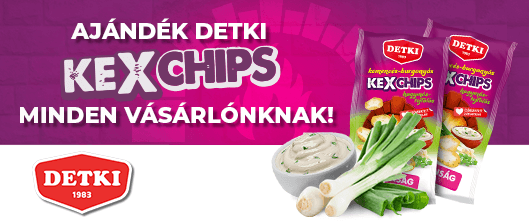 Ajándék Detki KexChips minden vásárlás mellé!