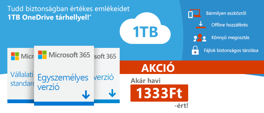 Kedvezményes Microsoft 365 tagság telefonok és tabletek mellé