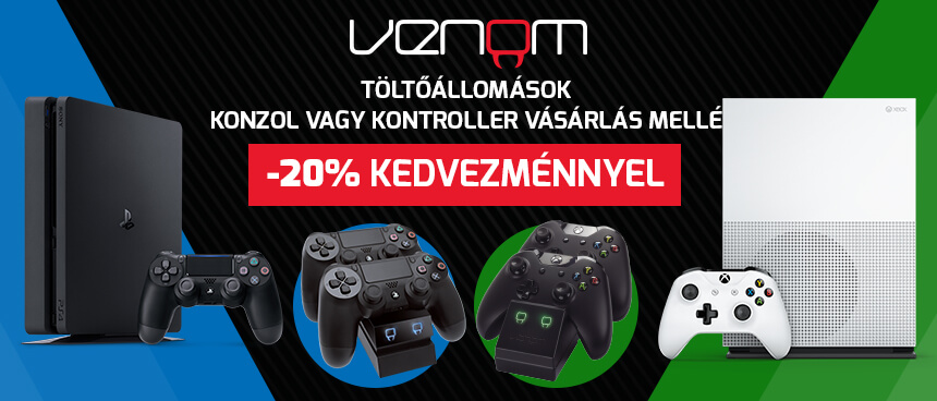 Venom töltőállomás 20% kedvezménnyel!