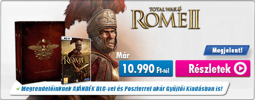 Ostromgépek és seregnyi katona kíséretében jelent meg üzletünkben a Total War Rome II