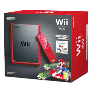 Nintendo Wii Mini (Red) + Mario Kart Bundle Wii