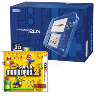 Nintendo 2DS (Transparent, Blue) 3DS