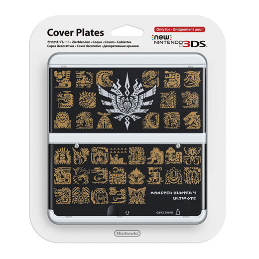 New Nintendo 3DS Cover Plate (Monster Hunter 4 Black) 3DS