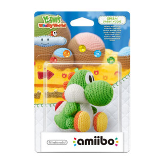 Yarn Yoshi amiibo figura (zöld) - Yoshi's Woolly World Collection Nintendo Switch