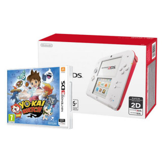 Nintendo 2DS (Fehér és Piros) + Yo-Kai Watch 3DS