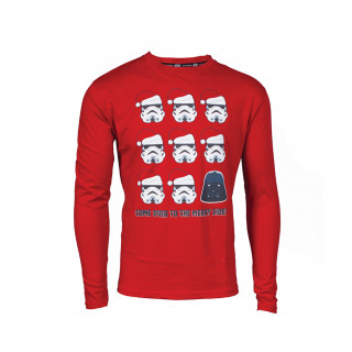 Star Wars Merry X-mas hosszú ujjú póló (L-es méret) Ajándéktárgyak