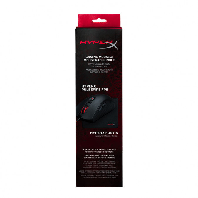 HyperX Pulsefire + FURY S Pro Gaming Mousepad (M) Bundle HXK-DM01 PC
