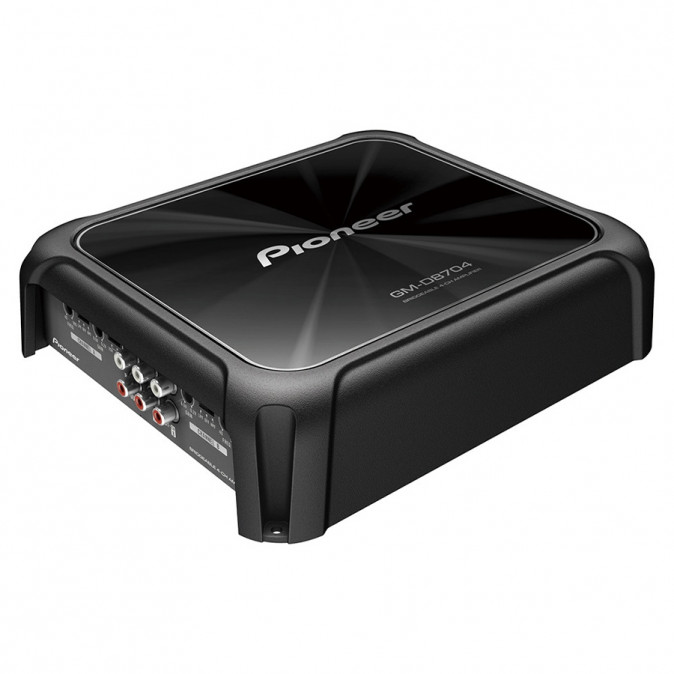 Pioneer GM-D8704 FD-osztályú 4 csatornás hidalható autóhifi erősítő vezetékes basszuserősítő távirányítóval Audio