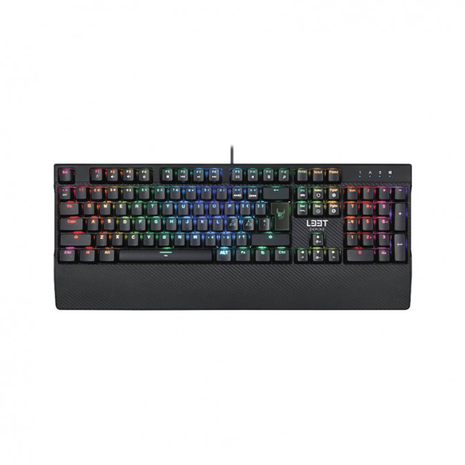 L33t Gaming MEGINGJÖRD - FULL MECHANICAL W.RGB (US Layout) Gamer keyboard PC
