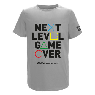 HELL Gamer Next Level Game Over Póló - Szürke (M) Ajándéktárgyak