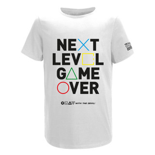 HELL Gamer Next Level Game Over Póló - Fehér (M) Ajándéktárgyak