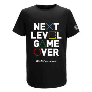 HELL Gamer Next Level Game Over Póló - Fekete (XXL) Ajándéktárgyak