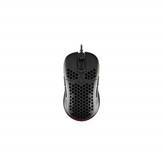 Rampage Egér Gamer - SMX-R85 GENTLE (6400DPI, 6 gomb, makro, RGB LED, harisnyázott kábel, fekete) (Bontott) PC