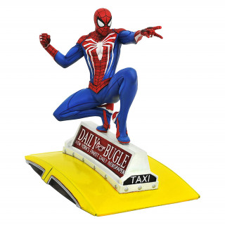 Diamond Select Toys Gallery Marvel: Spider-Man on Taxi Szobor Ajándéktárgyak