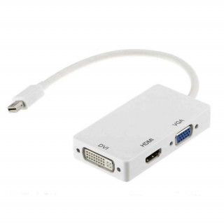 APPROX Kábel átalakító - Display Port to HDMI/VGA/DVI 4K (Bontott) PC