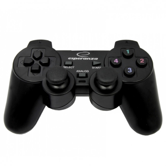 Esperanza Warrior Vibration Gamepad Black PC PC