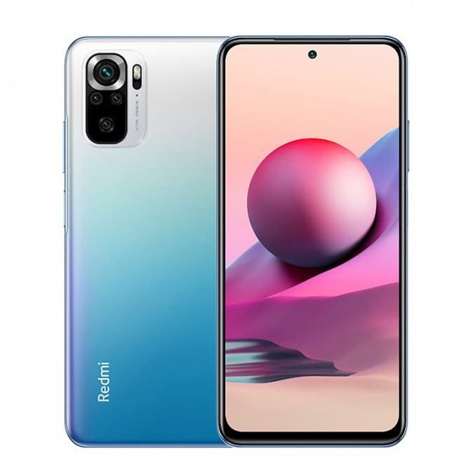 Xiaomi Redmi Note 10S 64GB 6GB RAM Dual mobiltelefon (Oceán kék) Mobil