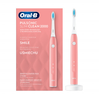 Oral-B Pulsonic Slim Clean 2000 pink elektromos fogkefe Otthon