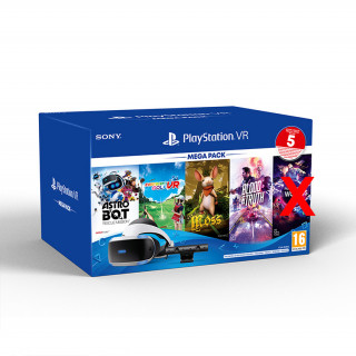 PlayStation VR Mega Pack 3 + PS5 adapter (Blood & Truth, Moss, Astro Bot Rescue Mission, Everybodys Golf VR) (Bontott) - VR Worlds szoftver NÉLKÜL! PS4