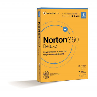 Norton 360 Deluxe 25GB HUN 1 Felhasználó 3 gép 1 éves dobozos vírusirtó szoftver PC