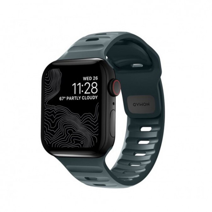 Nomad Sport Apple Watch 42/44/45mm szíj, kék Mobil