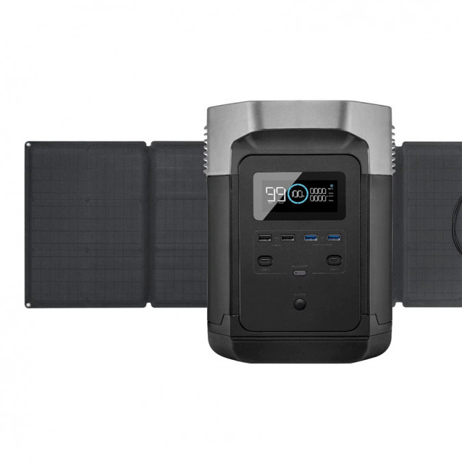 ECOFLOW DELTA + 2 db 110W Napelem panel Otthon