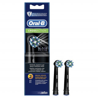 Oral-B EB50BK-2 Cross Action Black Rainbow 2 db-os elektromos fogkefe pótfej szett Otthon