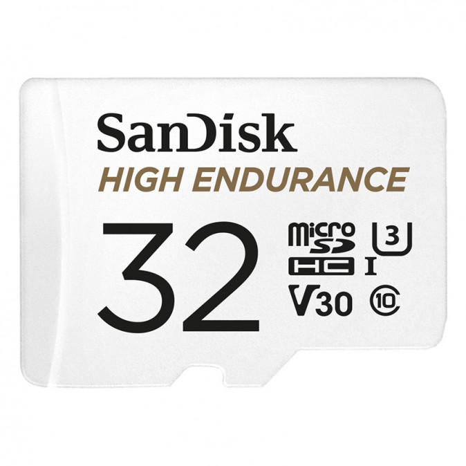 Sandisk Micro SDHC Kártya High Endurance 32GB,100 MB/S,C10,U3,V30 PC