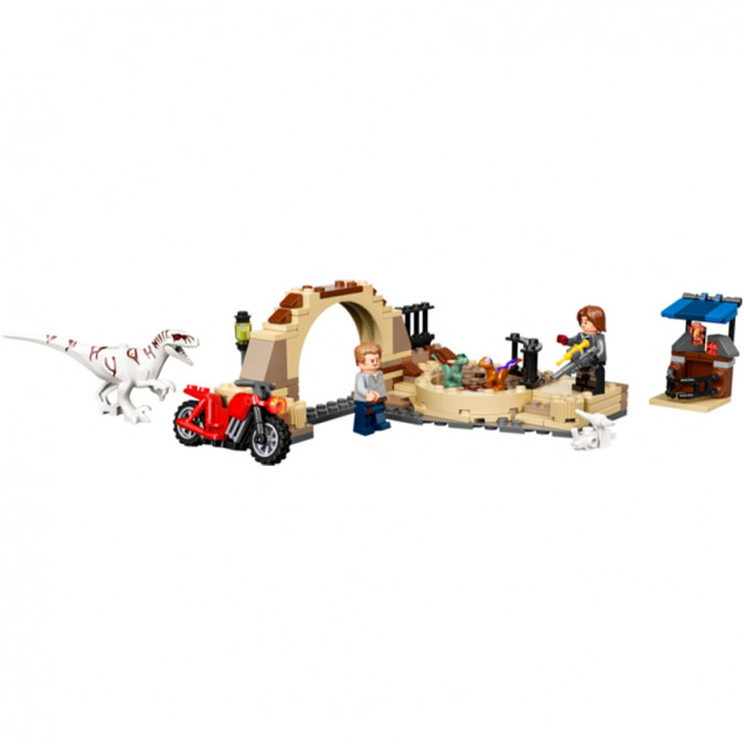 LEGO Jurassic World Atrociraptor dinoszaurusz: Motoros üldözés (76945) Játék