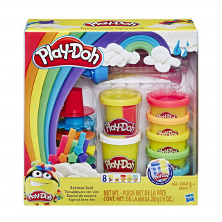 Hasbro Play-Doh: Rainbow Twirl színes gyurmaszett (E5372) Játék