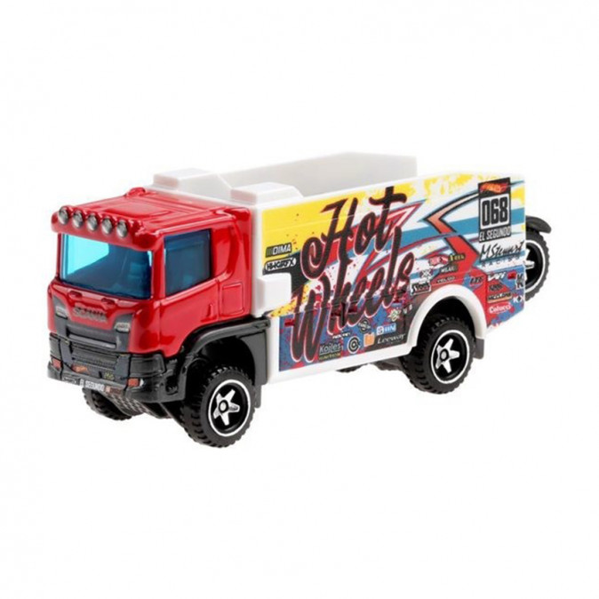 Mattel Hot Wheels Track Stars - Scania Rally Truck (GKC33) Játék