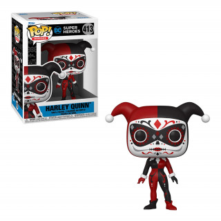 Funko Pop! Heroes: Dc Super Heroes - Harley Quinn (Dia De Los Dc) #413 Vinyl Figura Ajándéktárgyak