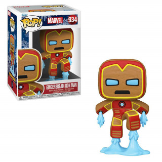 Funko POP! Marvel: Holiday - Gingerbread Iron Man #934 Bobble-Head Vinyl Figura Ajándéktárgyak