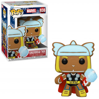 Funko POP! Marvel: Holiday - Gingerbread Thor #938 Bobble-Head Vinyl Figura Ajándéktárgyak